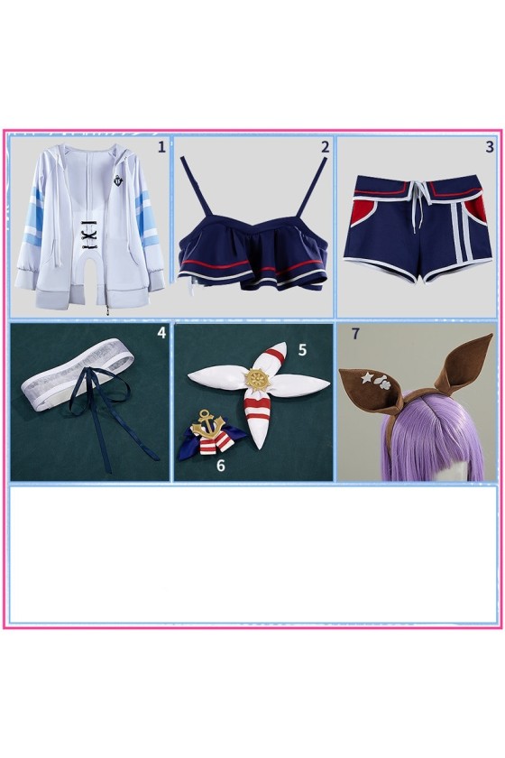 2XXT Cosplay Uma Musume Pretty Derby Cheval Grand Summer Swimsuit Cosplay Costume